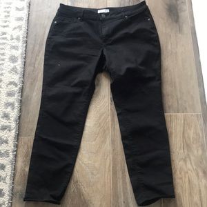 Loft black curvy skinny jeans